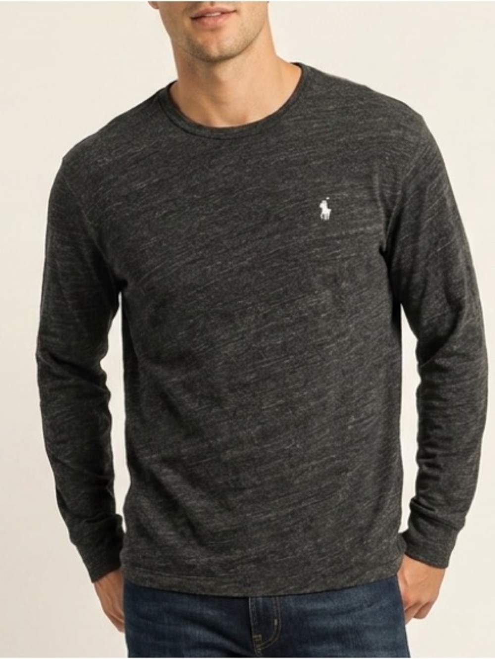Polo by Ralph Lauren Cotton Long-Sleeve Crewneck Shirt Menβs Size Medium